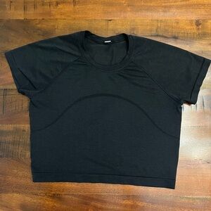 Lululemon Swiftly Tech Short Sleeve Tee Race Length Black Size 10